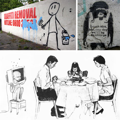 Banksy Art: Street Graffiti, Paper Drawings & Wall Stencils - WebUrbanist